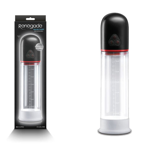 NS Novelties Renegade Bulge Penis Pump with Vibration and Suction - Pumps, Extenders and Sleeves