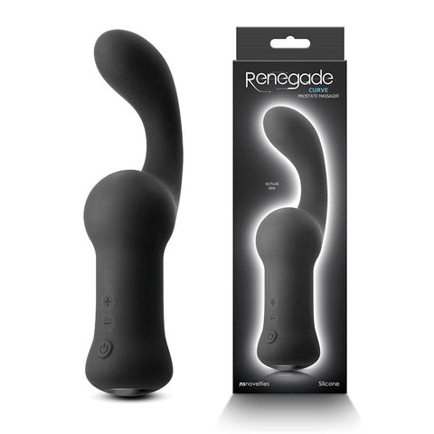 NS Novelties Renegade Curve Prostate Massager with 10 Vibration Modes - Prostate Toys