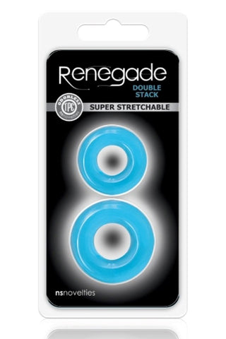 NS Novelties Renegade Double Stack Stackable Cock Rings - Cock Ring Sets