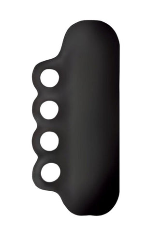 NS Novelties Renegade Handy Stroker Black Textured Tunnel Masturbator - Masturbators and Strokers