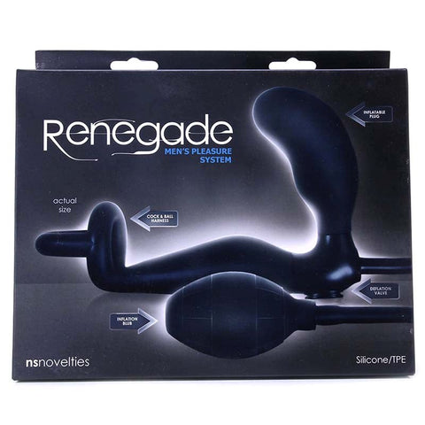 NS Novelties Renegade Mens Pleasure System Inflatable Prostate Massager - Prostate Toys