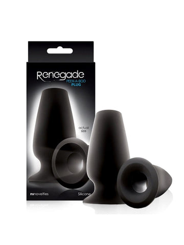 NS Novelties Renegade Peek A Boo Plug with Viewing Window - Butt Plugs
