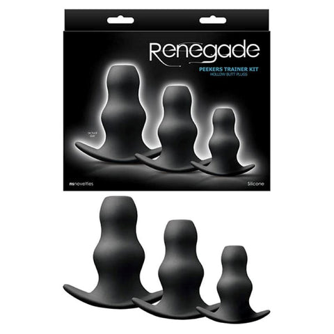 NS Novelties Renegade Peeker Kit Three Graduated Anal Plugs - Butt Plugs