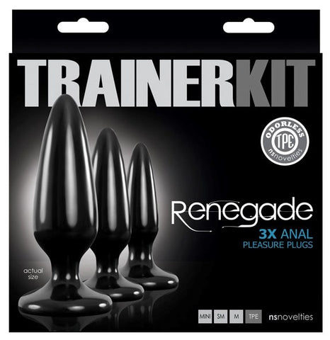 NS Novelties Renegade Booty Bliss 3 Piece Anal Plug Trainer Set - Butt Plugs