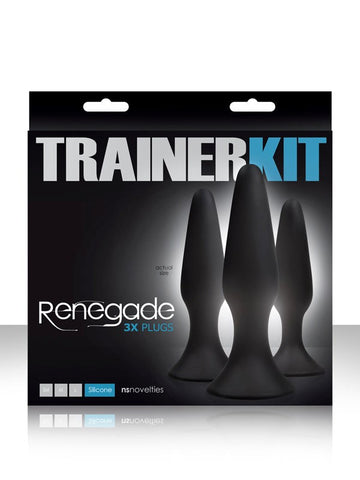 NS Novelties Renegade Sliders Kit Three Graduated Anal Plugs - Butt Plugs