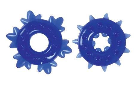 NS Novelties Renegade Spike Rings Cock Ring Set with Textured Spikes - Cock Rings