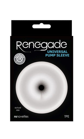 NS Novelties Renegade Universal Pump Sleeve Ass Anatomically Inspired TPE - Pumps, Extenders and Sleeves
