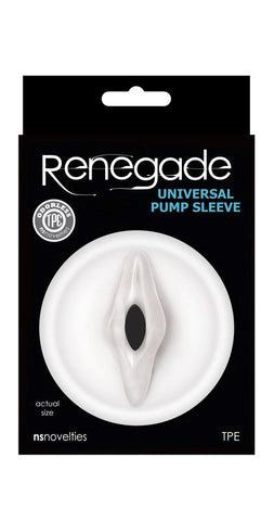 NS Novelties Renegade Universal Pump Sleeve Vagina with Realistic Design - Pumps, Extenders and Sleeves