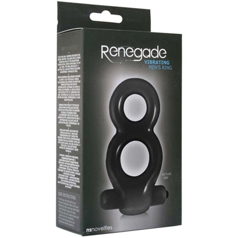 NS Novelties Renegade Vibrating Mens Ring with 3 Speed Bullet Vibrator - Cock Rings