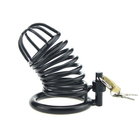 Ridem Tiger Black Male Chastity Device Lightweight ABS Plastic Construction - Male Chastity