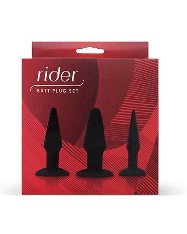 Seven Creations Rider Butt Plug Set Three Progressive Sizes - Butt Plugs