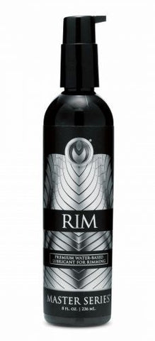 XR Brands Rim Premium Water Based Lubricant For Rimming 8Oz Vanilla Flavor - Water Based Lubes
