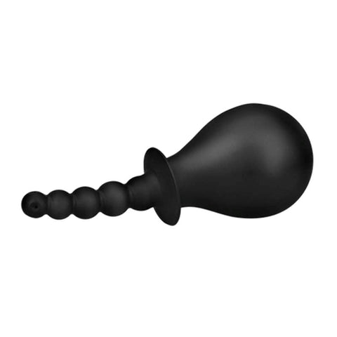 BDStyle Rippled Silicone Douche for Anal Hygiene and Stimulation - Enemas and Douches