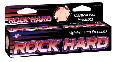 Pipedream Rock Hard Erection Enhancer Cream 44ml Natural Performance Booster - Delay and Excite Sprays
