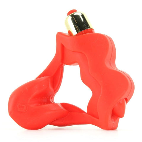 Rocks Off 40 Lixxx Vibe Red Vibrating Cock Ring with Removable Bullet - Cock Rings