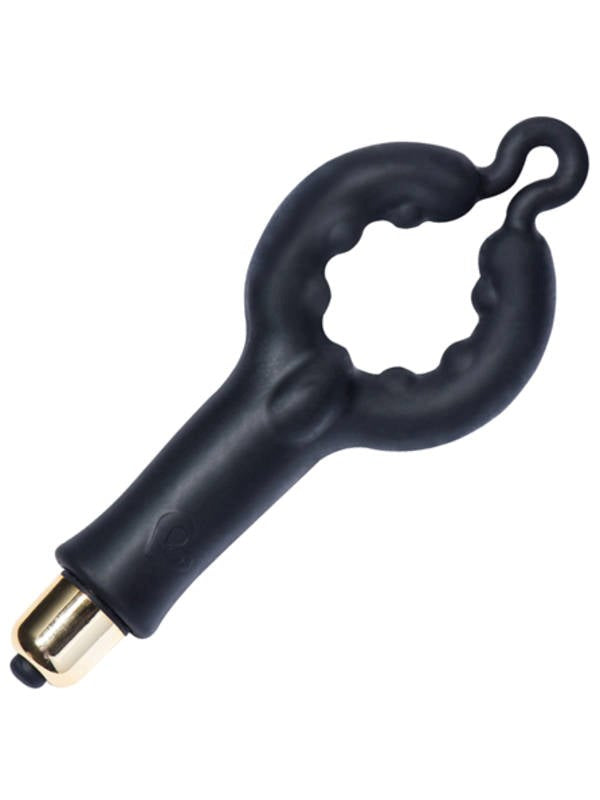 Rocks Off 4US Cock Ring 7 Speed Edge Play Ready - Blue - Cock Rings