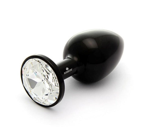 Rosebuds Jewelry ALU Black M Clear Anodized Aluminum Butt Plug - Butt Plugs