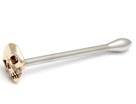 Rosebuds Jewelry Cockpin Skull Stainless Steel Urethral Jewelry - Penis Plugs