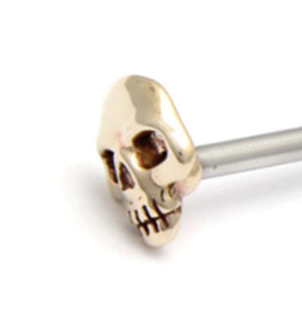 Rosebuds Jewelry Cockpin Skull Stainless Steel Urethral Jewelry - Penis Plugs