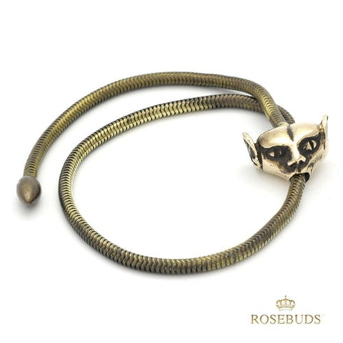 Rosebuds Jewelry ManCat Stainless Steel Cock Ring with 28cm Chain - Cock Rings