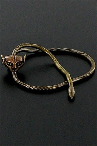 Rosebuds Jewelry ManCat Stainless Steel Cock Ring with 28cm Chain - Cock Rings