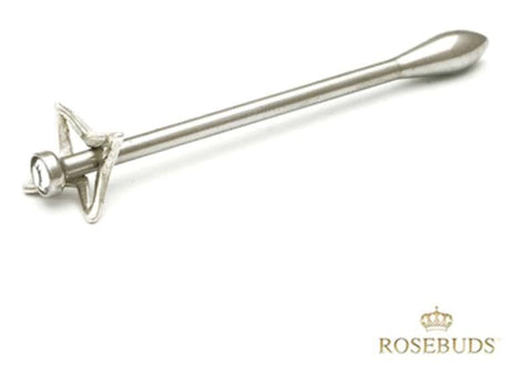 Rosebuds Jewelry Starpin Premium Urethral Sound with Gemstone - Cock Rings