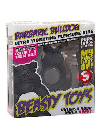 Shots Toys S Line Beasty Toys Barbaric Bulldog Vibrating Cock Ring - Cock Rings