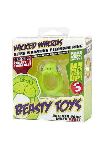 Shots Toys S LINE Beasty Wicked Walrus Vibrating Cock Ring - Cock Rings