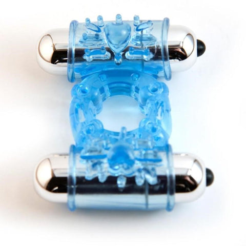 Nu Sensuelle S Wet Double Action Dual Bullet Ring with Dual Motors - Cock Rings