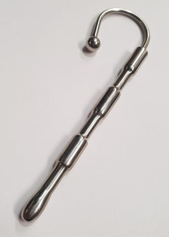 Hells Couture Santas Cane Beginners Penis Plug with PA Hook - Penis Plugs