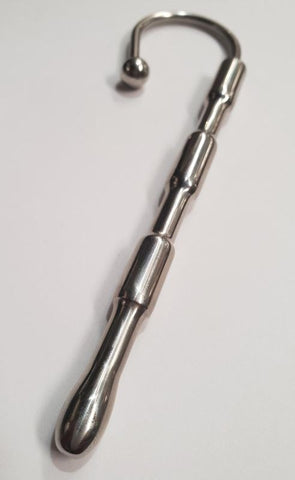 Hells Couture Santas Cane Beginners Penis Plug with PA Hook - Penis Plugs