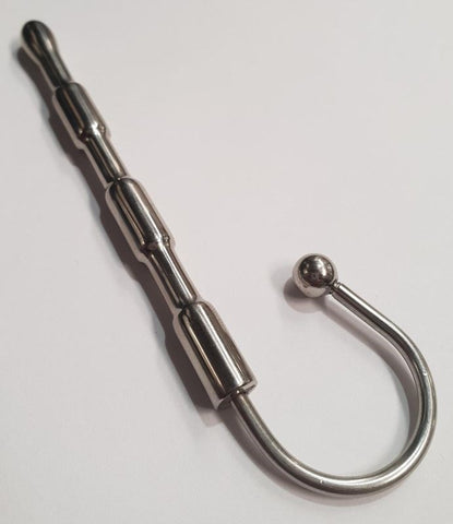 Hells Couture Santas Cane Beginners Penis Plug with PA Hook - Penis Plugs