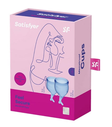 Satisfyer Feel Secure Medical Grade Silicone Menstrual Cups Eco Friendly - Condoms