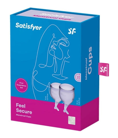 Satisfyer Feel Secure Medical Grade Silicone Menstrual Cups Eco Friendly - Condoms