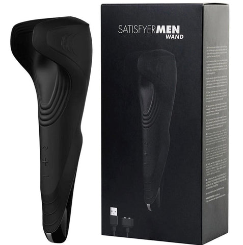 Satisfyer Men Wand 50 Functions Waterproof Masturbator with Winged Design - Masturbators and Strokers