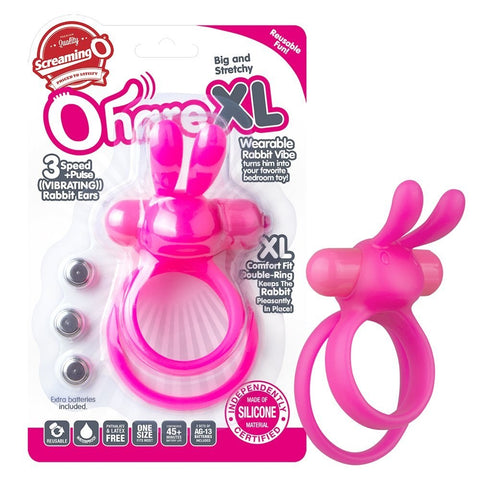 Evolved ScreamingO Ohare XL Cock Ring with Vibrating Rabbit Ears - Cock Rings