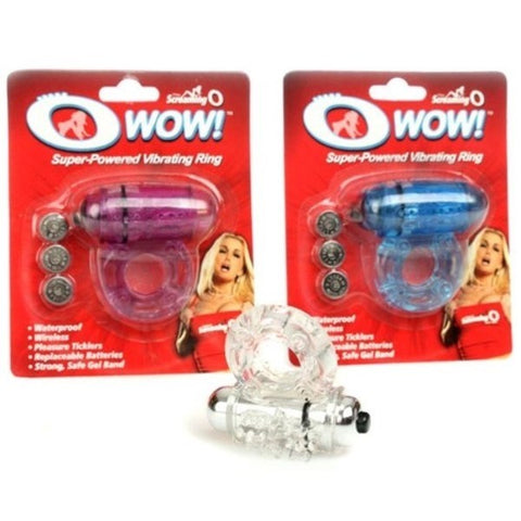 Screaming O The O Wow Vibrating Cock Ring with Removable Bullet - Cock Rings