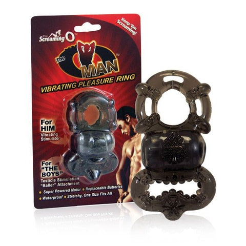Screaming O The Oh Man Dual Motor Vibrating Cock Ring with Texture - Cock Rings