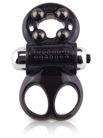 Screaming O The OMan Challenge Vibrating Cock Ring with Ball Holster - Vibrating Cock Rings
