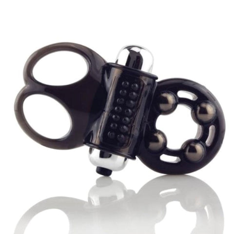 Screaming O The OMan Challenge Vibrating Cock Ring with Ball Holster - Vibrating Cock Rings