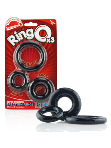 Screaming O The RingOs Stretchy Cock Ring 3 Sizes Enhanced Performance - Cock Rings