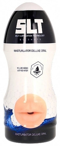 Shots Toys Self Lubrication Masturbator Deluxe Flesh Oral Water Activated - Realistic Butts And Vaginas