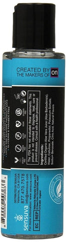 Sensuva On Natural Water Based Personal Lubricant Long Lasting Formula - Water Based Lubes