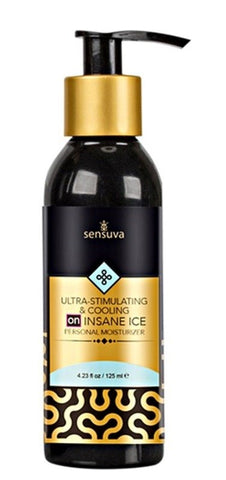 Sensuva Ultra Stimulating and Cooling On Insane Ice Intimate Gel 125ml - Water Based Lubes