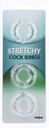 Seven Creations Stretchy Cock Rings 3PK Stamina Training Toy - - Cock Rings