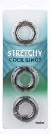 Seven Creations Stretchy Cock Rings 3PK Stamina Training Toy - - Cock Rings