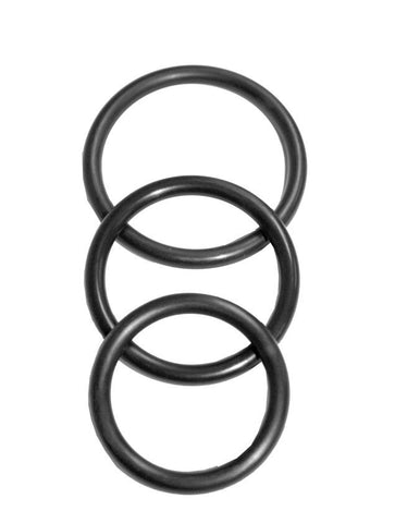 Sportsheets Sex & Mischief Nitrile Cock Ring Set with Three Sizes - Cock Rings