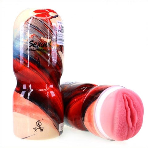 BDStyle Sexual Masturbation Cup Realistic 4D Vagina Texture - Masturbators and Strokers