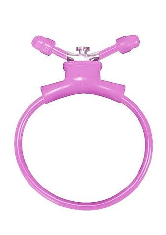 Shots Toys Adjustable Cock Ring in Pink Customizable Fit - Cock Rings