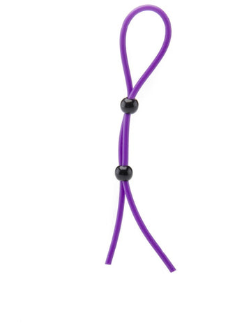 Shots Double Booster Purple Stretchy Cock Ring Dual Ring Design - Stretchy Cock Rings